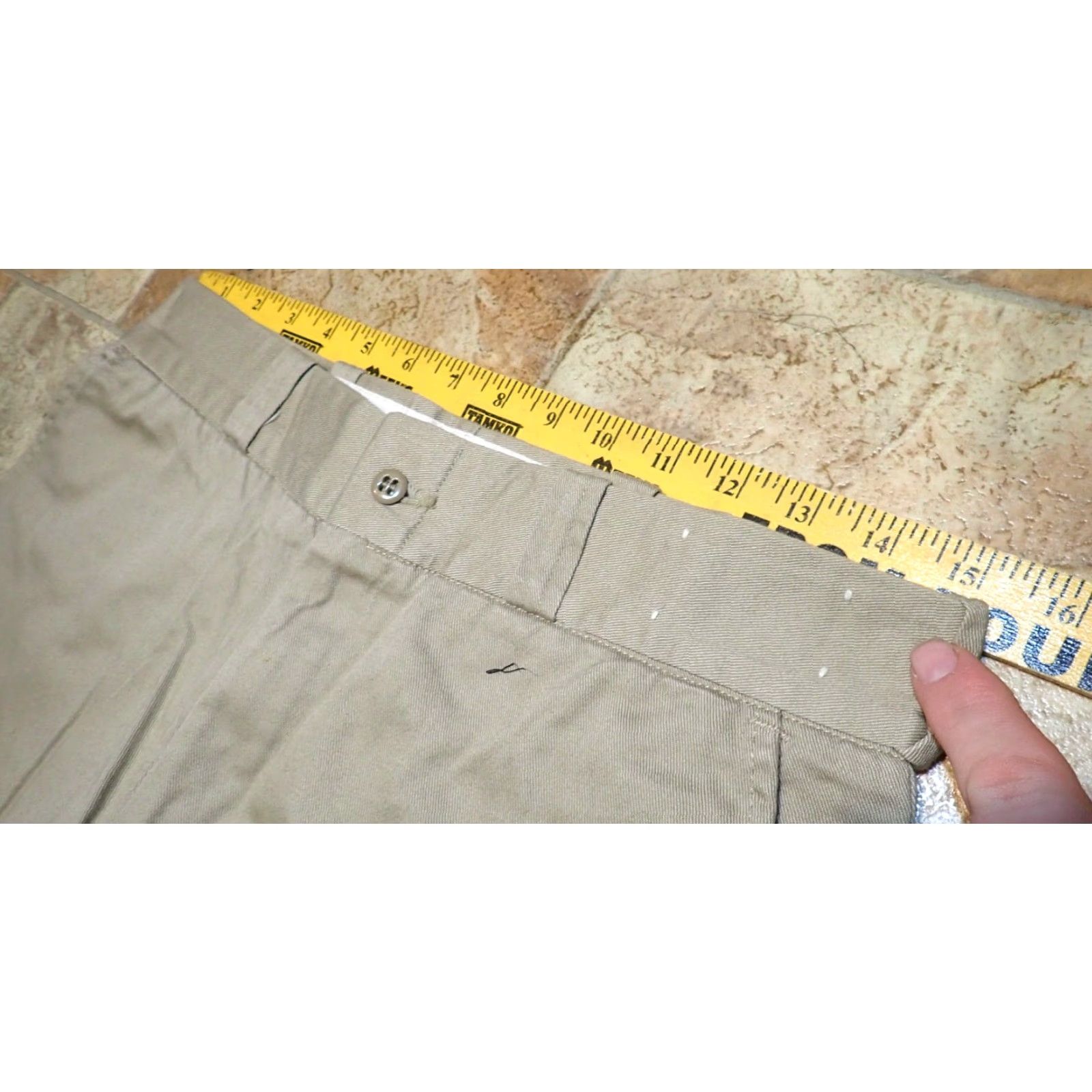 Vintage VINTAGE Duck Head Chino Pants 30x27 Men Beige Cotton Khaki 1980s Classic USA Made in USA Zip Fly Straight Pocket Front Rise 30 27" 39" Hips Size US 30 / EU 46 - 5 Thumbnail