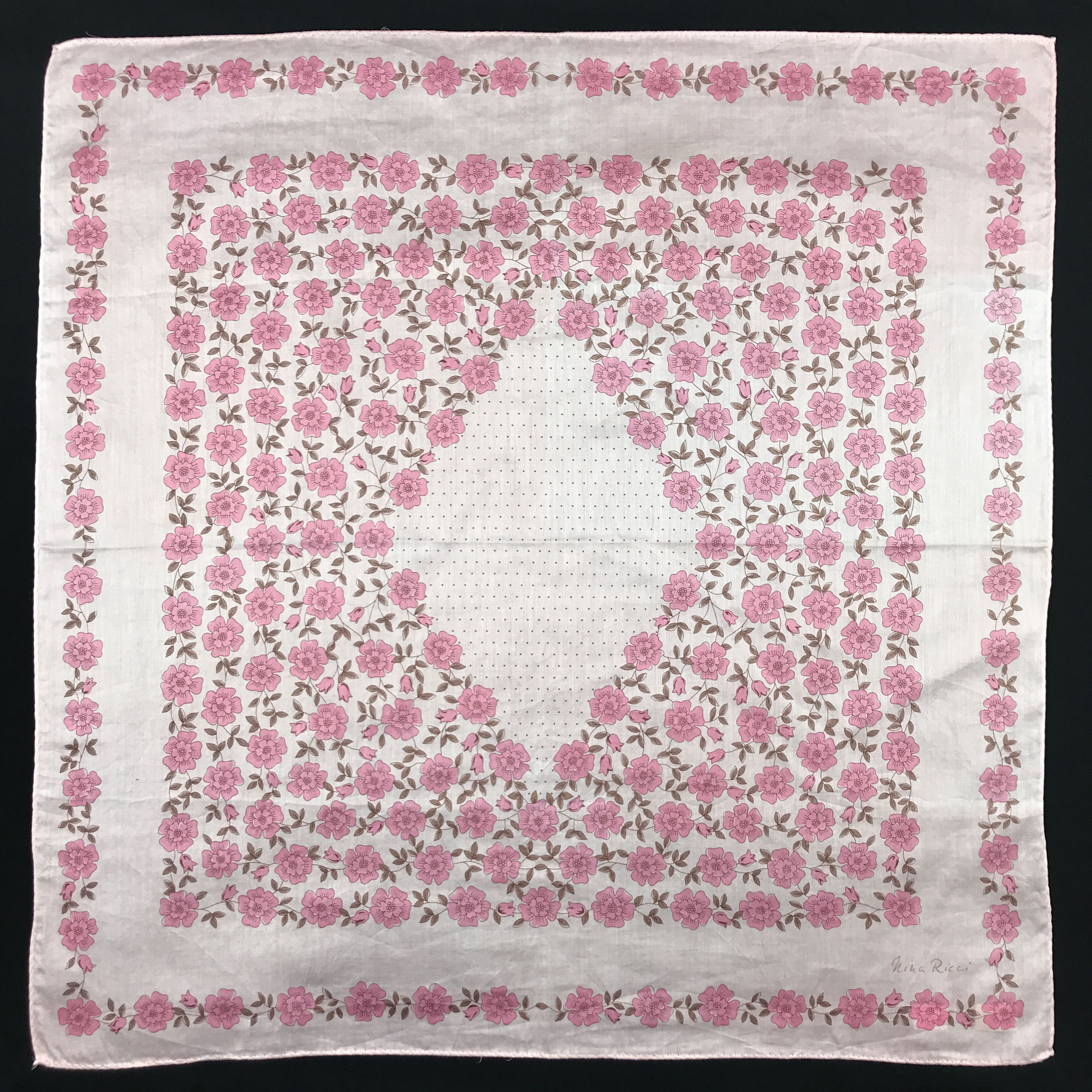 Designer × Japanese Brand × Vintage Vintage Nina Ricci Bandana Neckerchief Handkerchief Size ONE SIZE - 1 Thumbnail