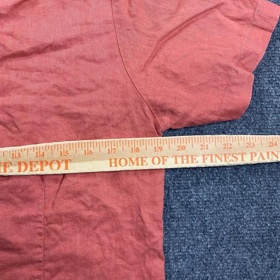 Other Woolrich Top Women's Medium Orange Button Up Short Sleeve Size M / US 6-8 / IT 42-44 - 4 Thumbnail