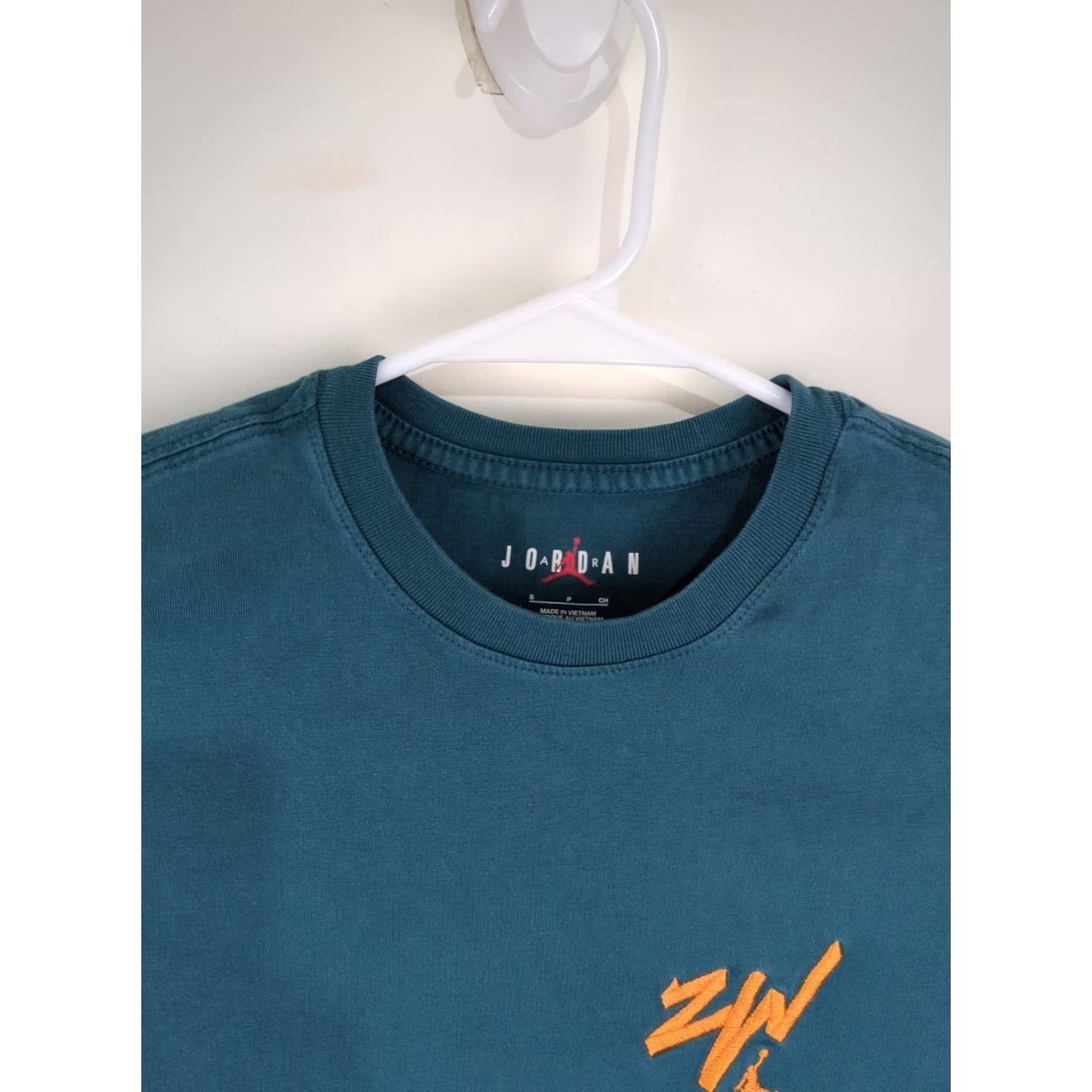 Nike Nike Air Jordan Zion ZW Embroidered Logo T Shirt Mens Small Green Yellow Size US S / EU 44-46 / 1 - 3 Thumbnail