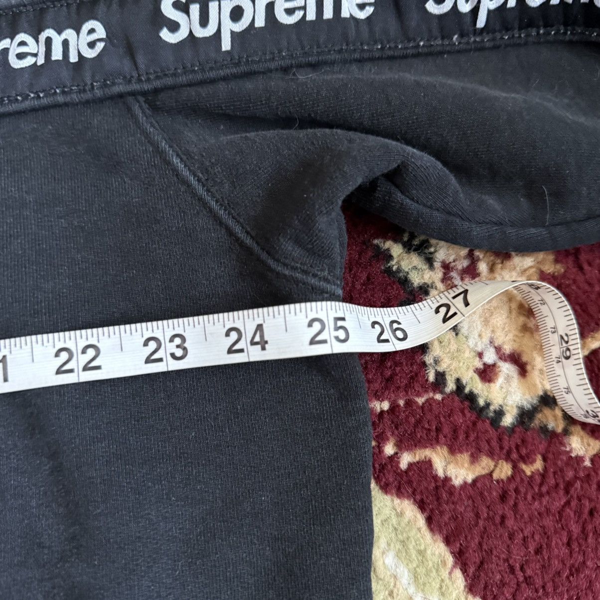 Supreme SUPREME TEXT STRIPE ZIP HOODIE BLACK. Size US XL / EU 56 / 4 - 7 Thumbnail