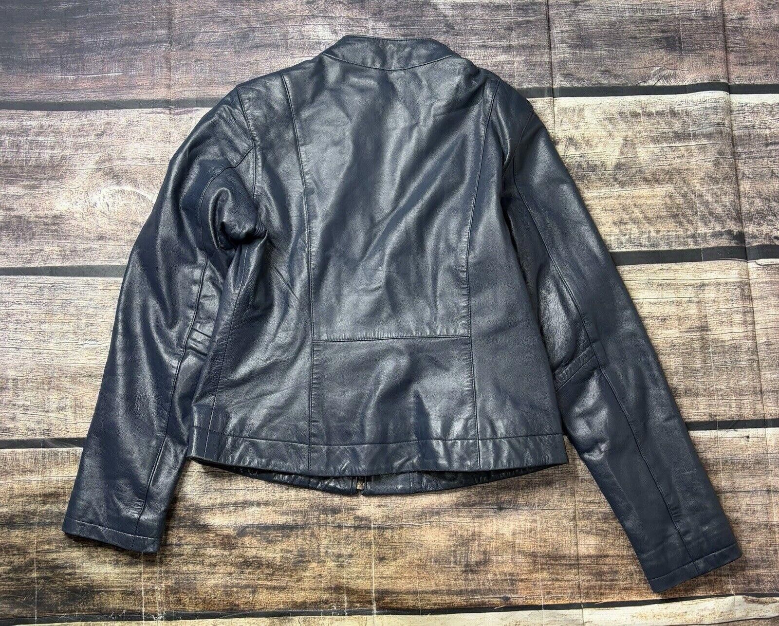 Other The Leather Company New York Jacket Women's XL Blue VTG Size XL / US 12-14 / IT 48-50 - 3 Thumbnail
