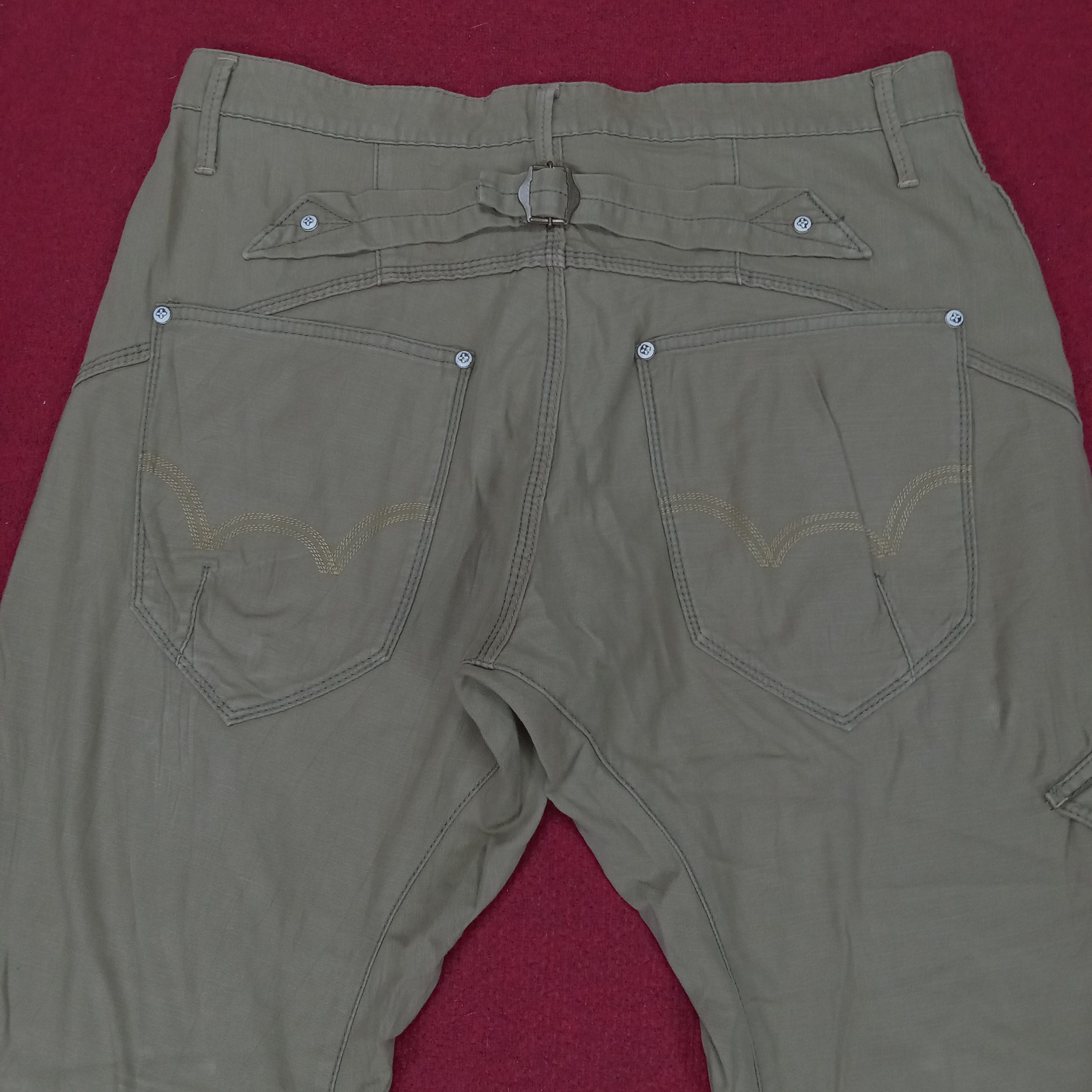 Edwin × Vintage Edwin Cargo Hiking Camping Style Rare Design Pants Size US 34 / EU 50 - 5 Thumbnail