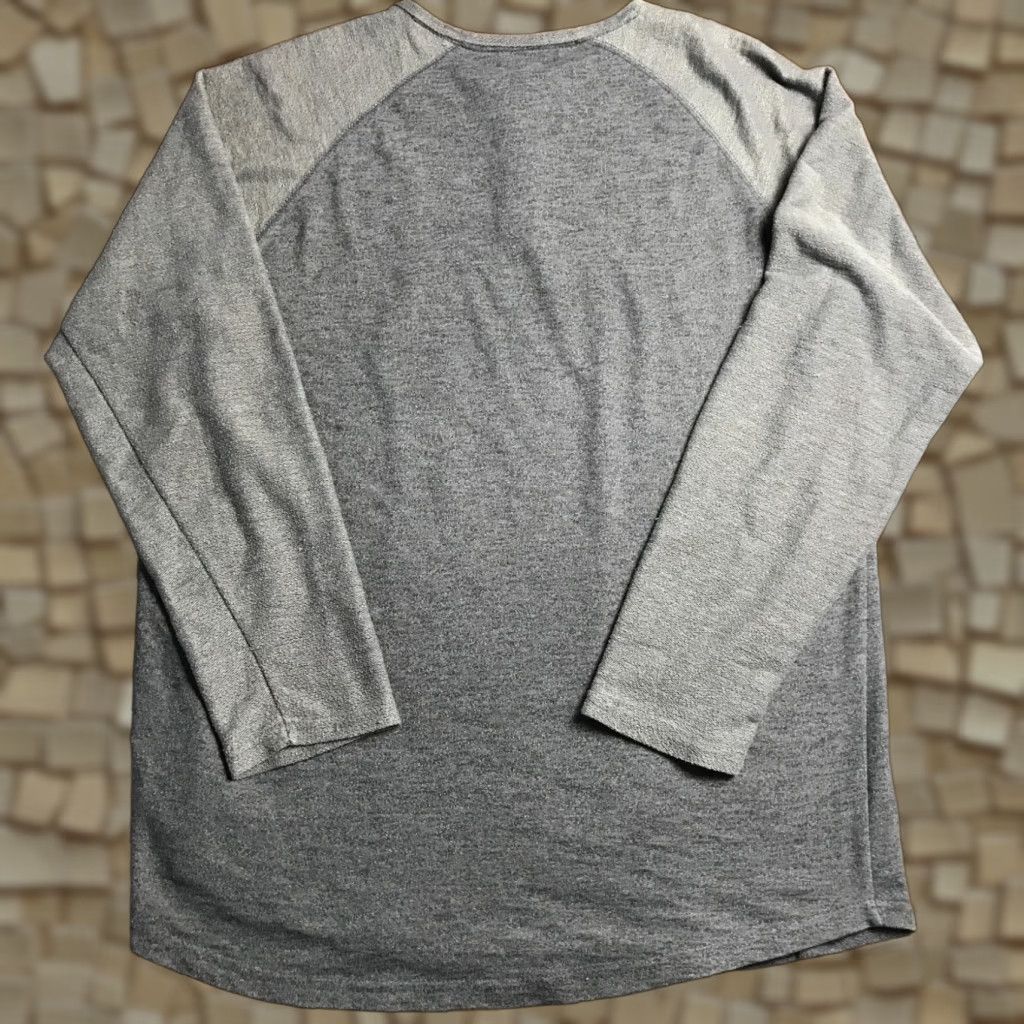 Vintage Ocean Current Shirt, Men's XL, Gray, Long Sleeve, Henley, T-Shirt, Ocean Current, Regular Fit, Size XL, Men, Size US XL / EU 56 / 4 - 1 Thumbnail