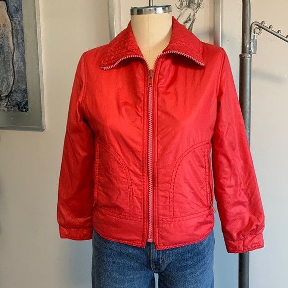 image of Vintage Beconta Ski Jacket in Red, Men's (Size Small)