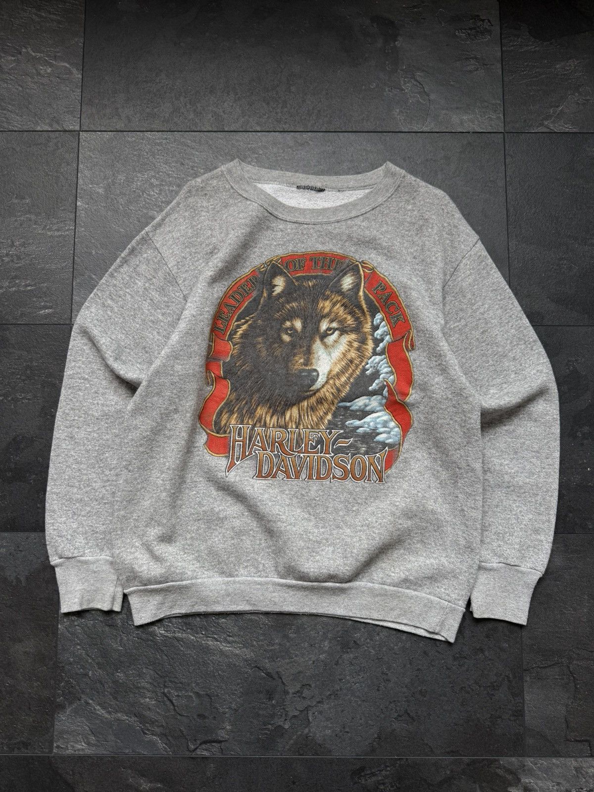 Vintage Harley Davidson 3d emblem sweatshirt