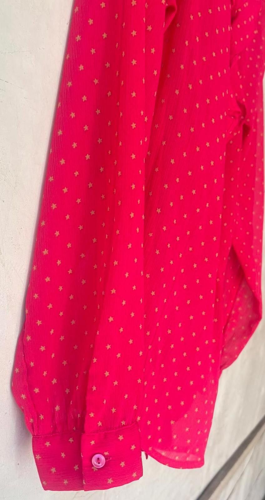 Other Ann Taylor LOFT Pink Ruffle Front Blouse Size S / US 4 / IT 40 - 4 Thumbnail