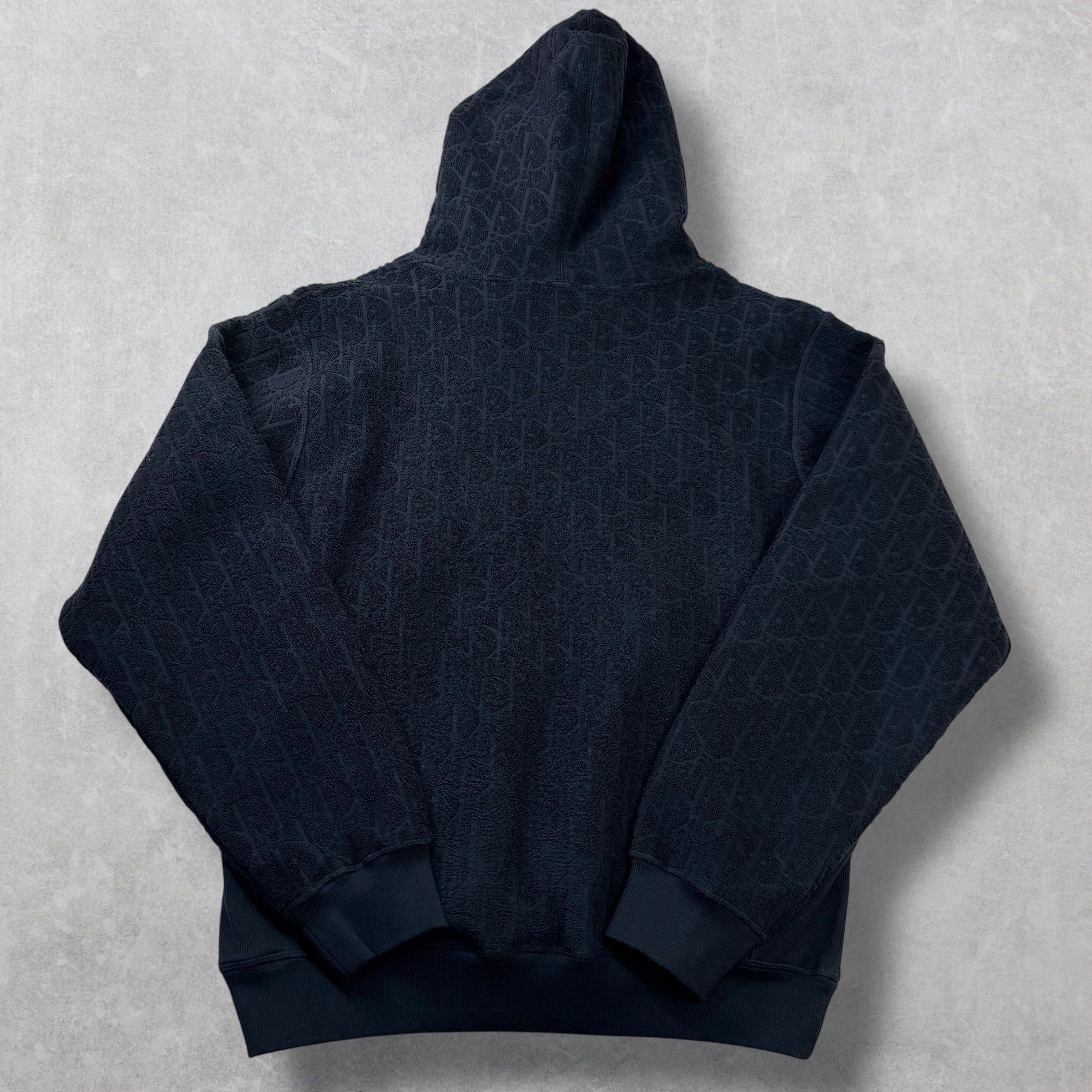 Dior Dior Oblique Relaxed-Fit Hooded Sweatshirt Navy XXL Size US XXL / EU 58 / 5 - 2 Thumbnail