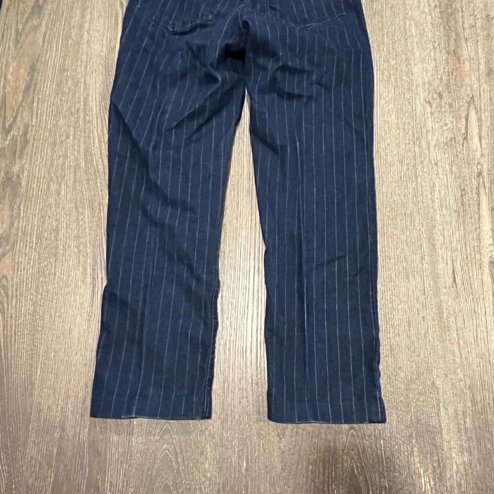 NYDJ Not your daughters jeans Straight Leg Pants Pin Stripe Siz 4 Size 27" / US 4 / IT 40 - 12 Thumbnail