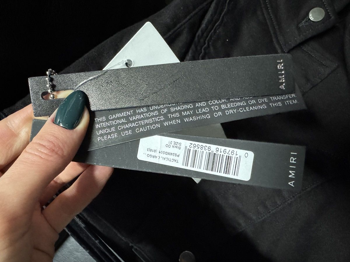 Amiri Last Size Amiri Tactical Black Cargo Denim Pants Size US 32 / EU 48 - 3 Thumbnail