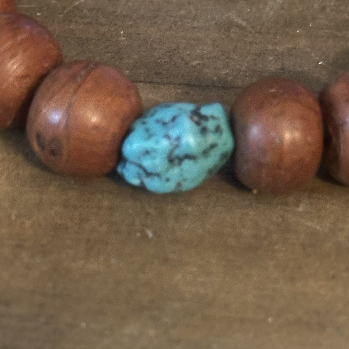 Other Turquoise and wooden bead adjustable bracelet Size ONE SIZE - 6 Thumbnail