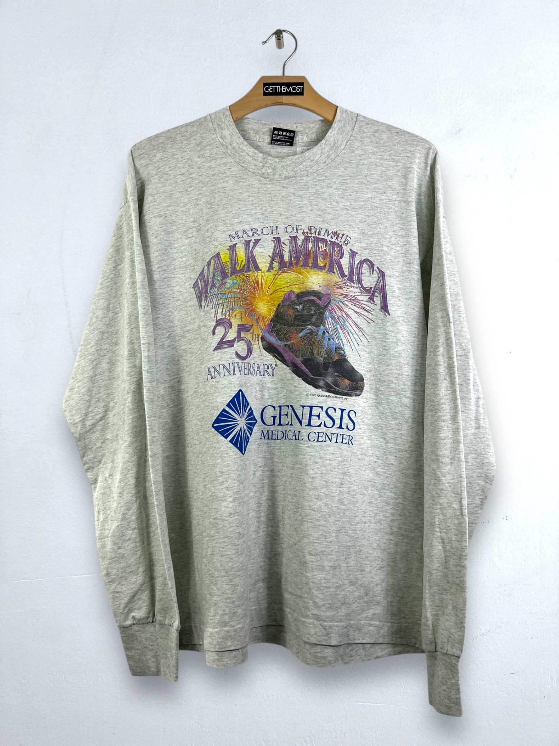 Vintage No.4748 Vtg Graphic Tee 25th Anniversary Walk America (XL) Size US XL / EU 56 / 4 - 1 Thumbnail
