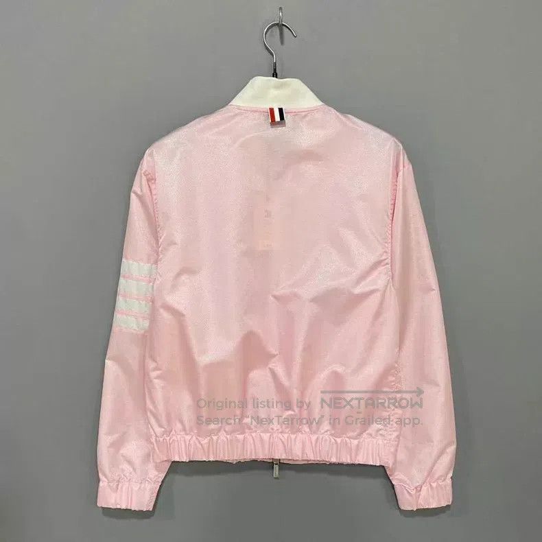 Thom Browne Thom Browne Cherry Blossom Pink Striped Jacket Size US XXS / EU 40 - 3 Thumbnail