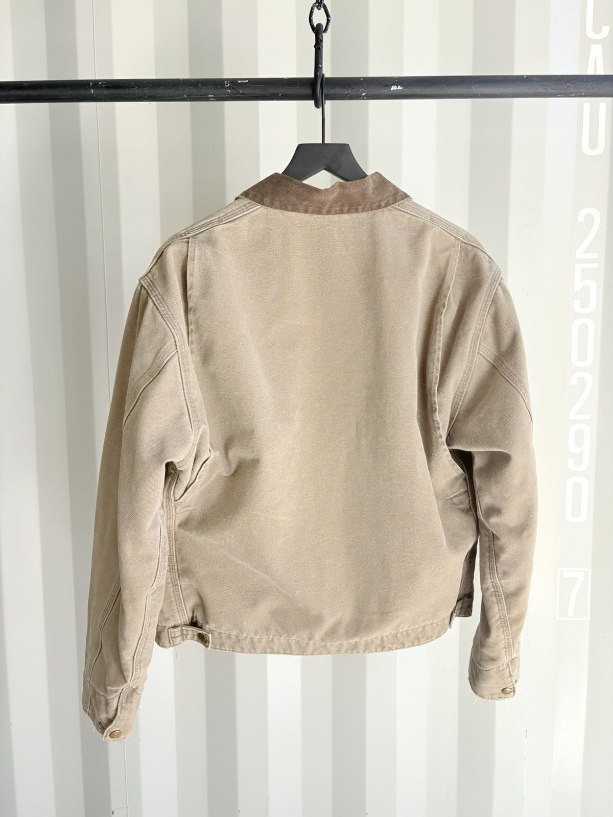 Carhartt Vintage Carhartt Detroit Faded Thrashed Jacket GRUNGE Size US L / EU 52-54 / 3 - 4 Thumbnail