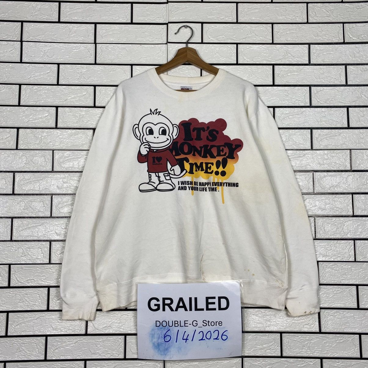 Japanese Brand Vintage Sweatshirt Grass Hither Sportswear Big Logo Size US L / EU 52-54 / 3 - 1 Thumbnail