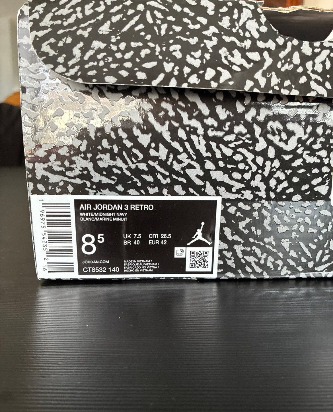 Jordan Brand Jordan 3 Retro Size US 8.5 / EU 41-42 - 7 Thumbnail