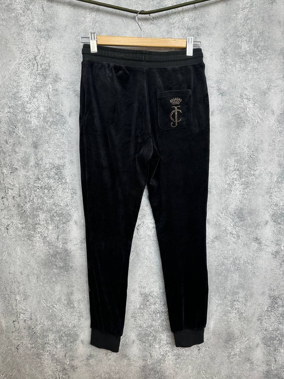 Juicy Couture Juicy Couture Velour Track Pants Y2K Rhinestone Logo Joggers Size 27" / US 4 / IT 40 - 2 Thumbnail
