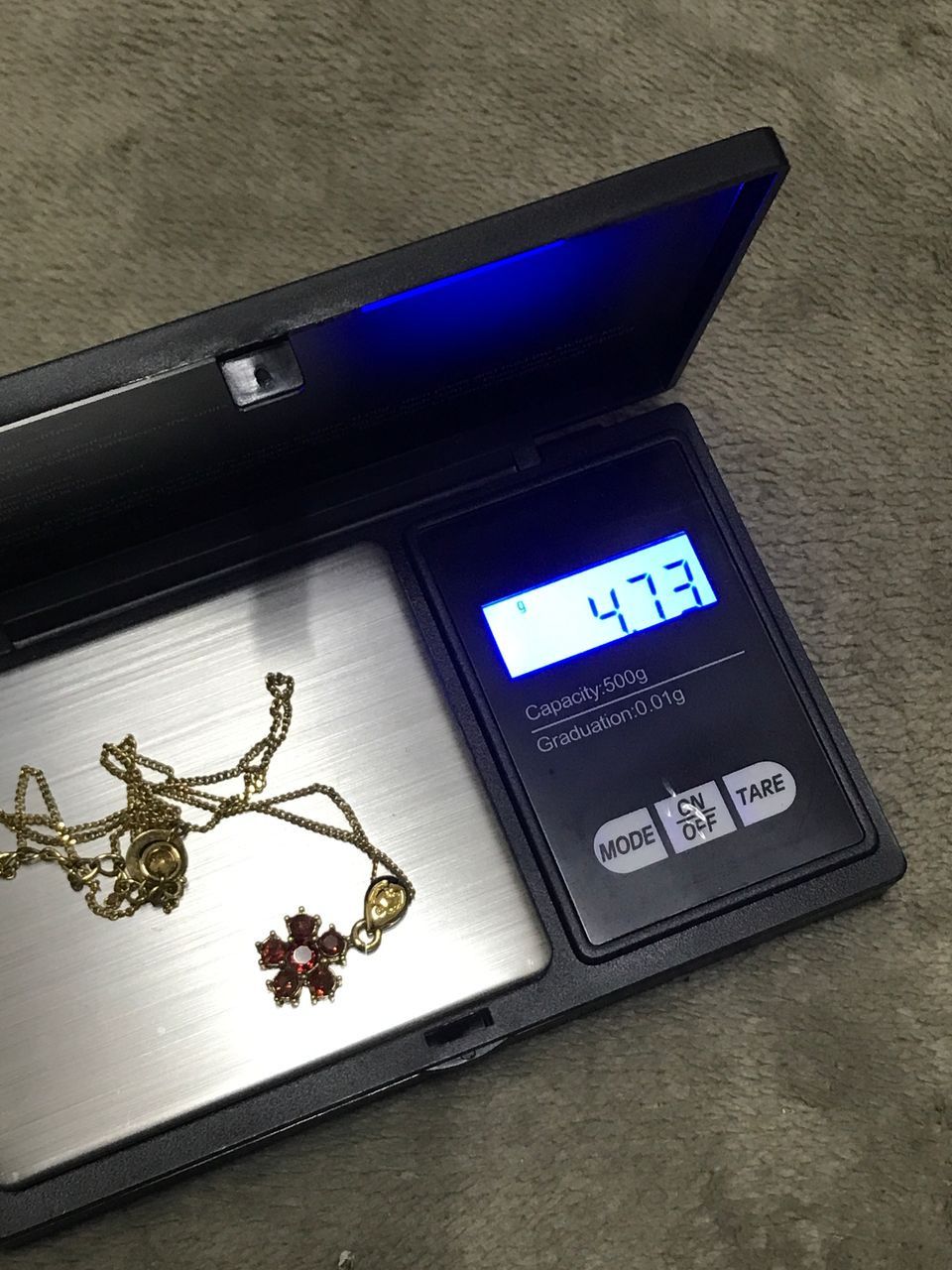 Jewelry × Mila Schon Mila Schon Natural Garnet Pendant Necklace Size ONE SIZE - 8 Thumbnail