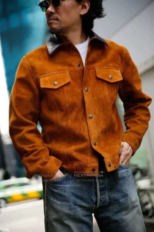 The Real McCoy's The Real McCoys Cowhide fleece western jacket Size US XL / EU 56 / 4 - 9 Thumbnail