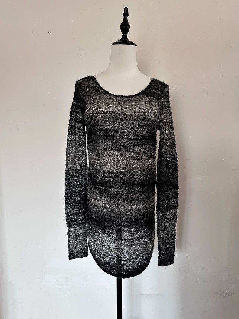 Helmut Lang Mohair Sheer Knit Sweater - dmc