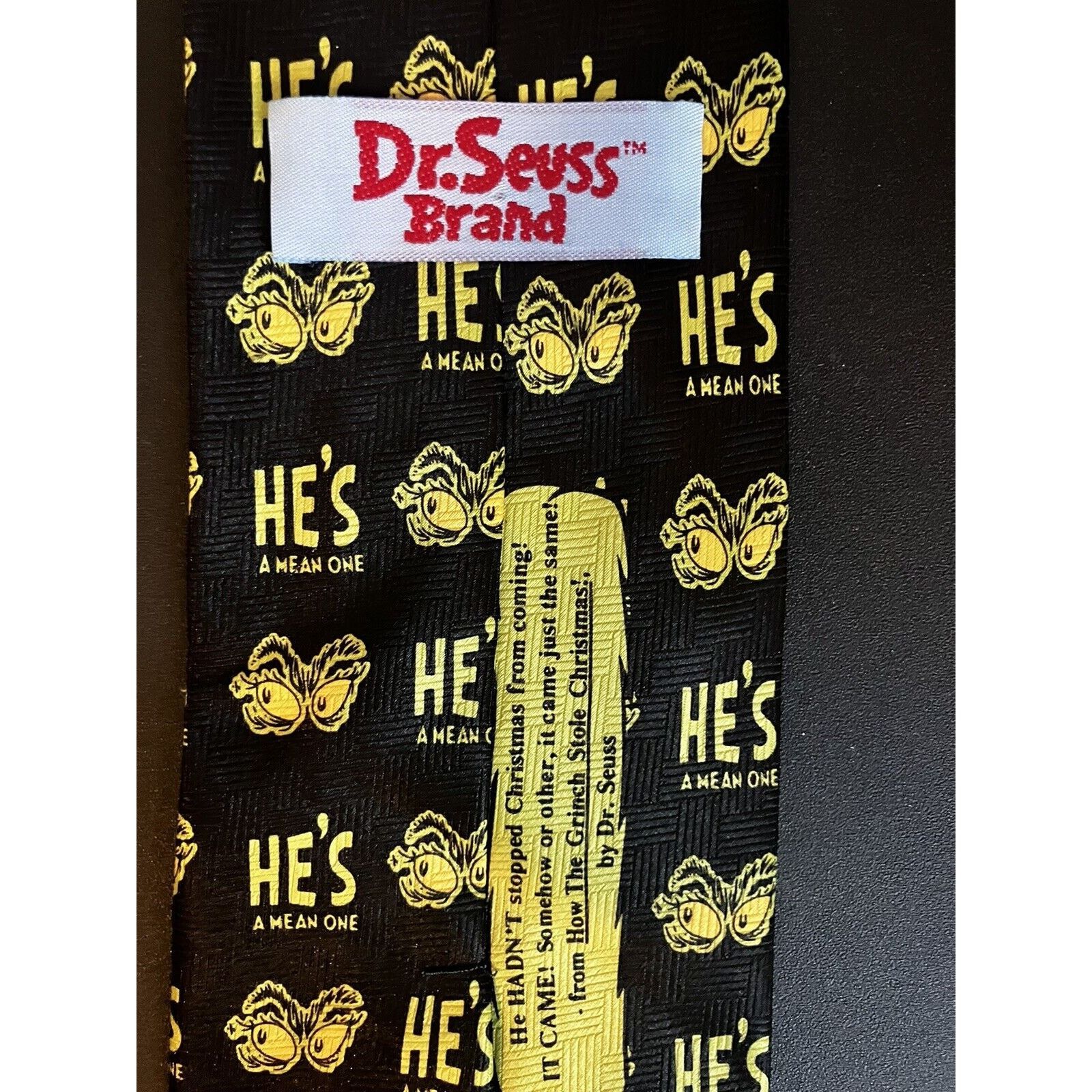 & Other Stories GRINCH TIE CHRISTMAS/HOLIDAY - DR. SEUSS Business Casual Size ONE SIZE - 7 Thumbnail