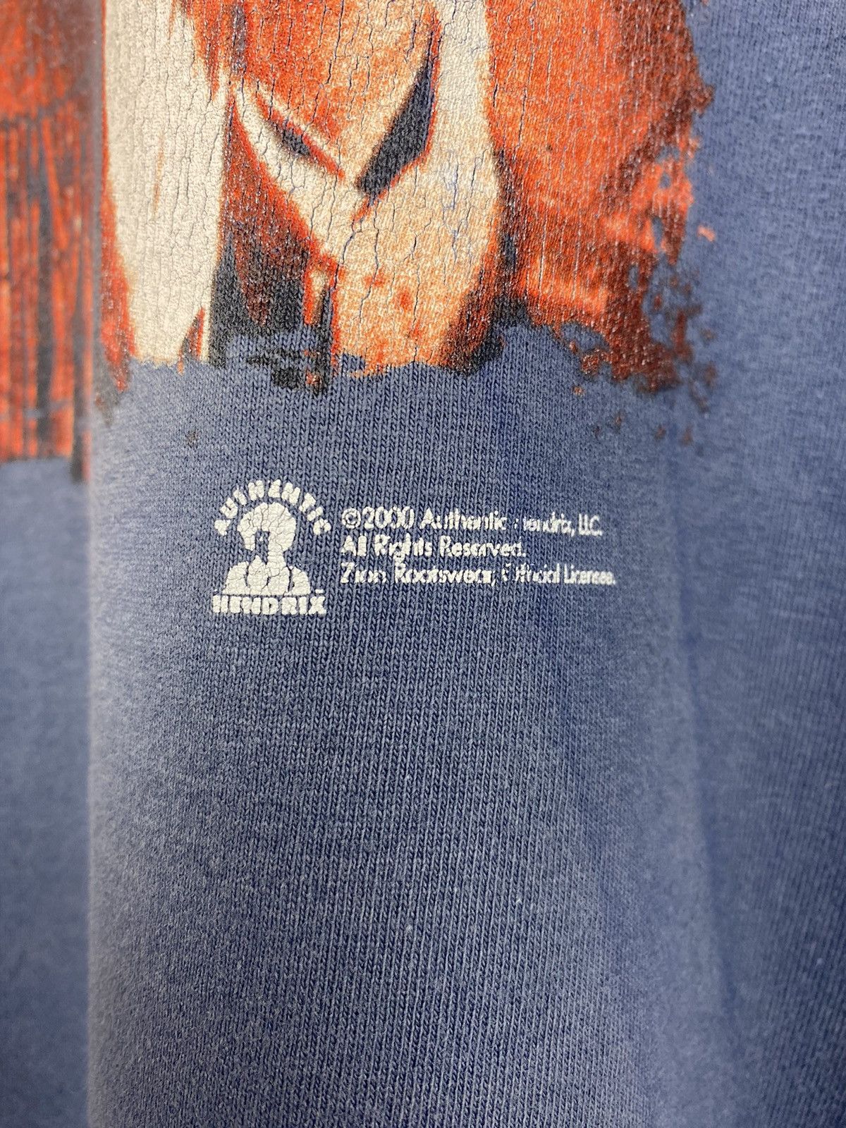 Band Tees Vintage Jimi Hendrix Live At Woodstock 2000 T Shirt Cobain Size US M / EU 48-50 / 2 - 4 Thumbnail