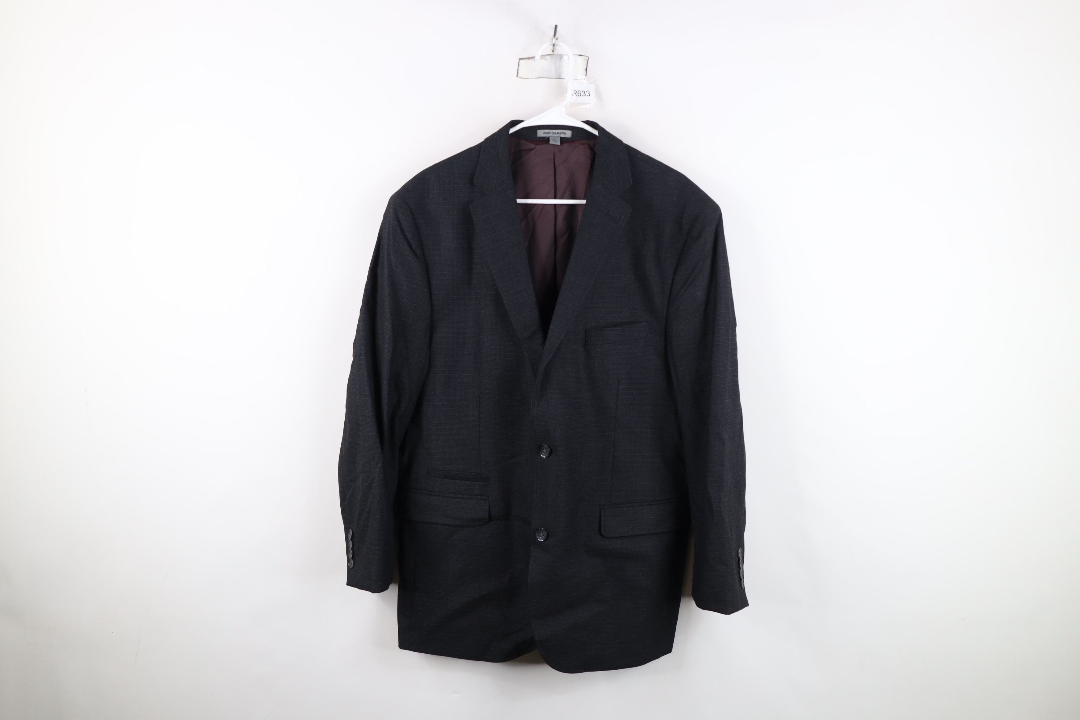 Johnston & Murphy Johnston & Murphy Checkered Suit Coat Blazer Jacket Gray Size US XL / EU 56 / 4 - 1 Thumbnail