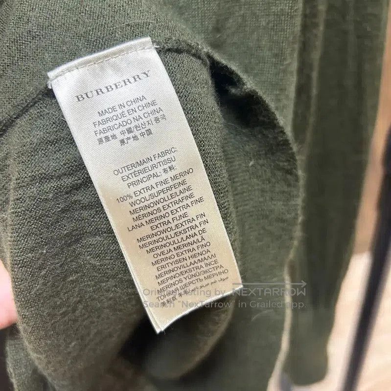 Burberry Burberry Green Wool Knit Long Sleeve Sweater. Size S / US 4 / IT 40 - 5 Thumbnail