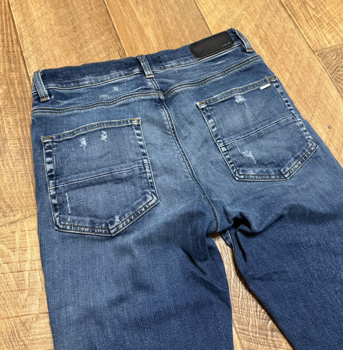 Amiri Amiri Blue Ripped Jeans Denim Pants Size US 32 / EU 48 - 14 Thumbnail