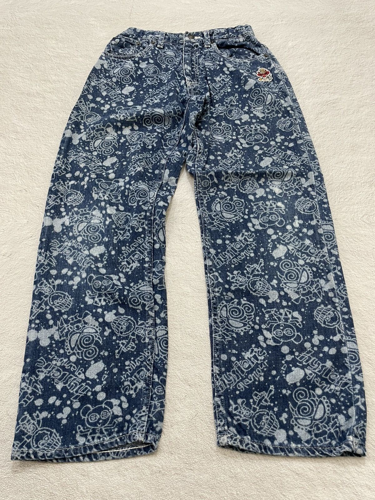 Hysteric Glamour Hystreric Glamour Logo All Over Printed Denim Y2K style Size 24" / US 00 / IT 34 - 1 Thumbnail