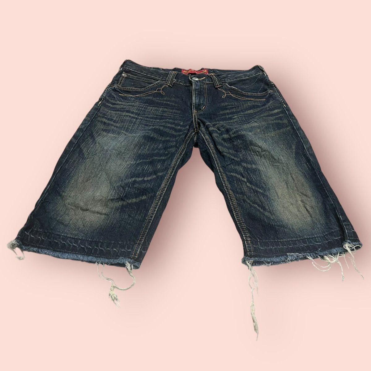 Edwin × If Six Was Nine × Tornado Mart RARE VINTAGE EDWIN XV DENIM SHORTS (W30'-31') Size US 31 - 8 Thumbnail