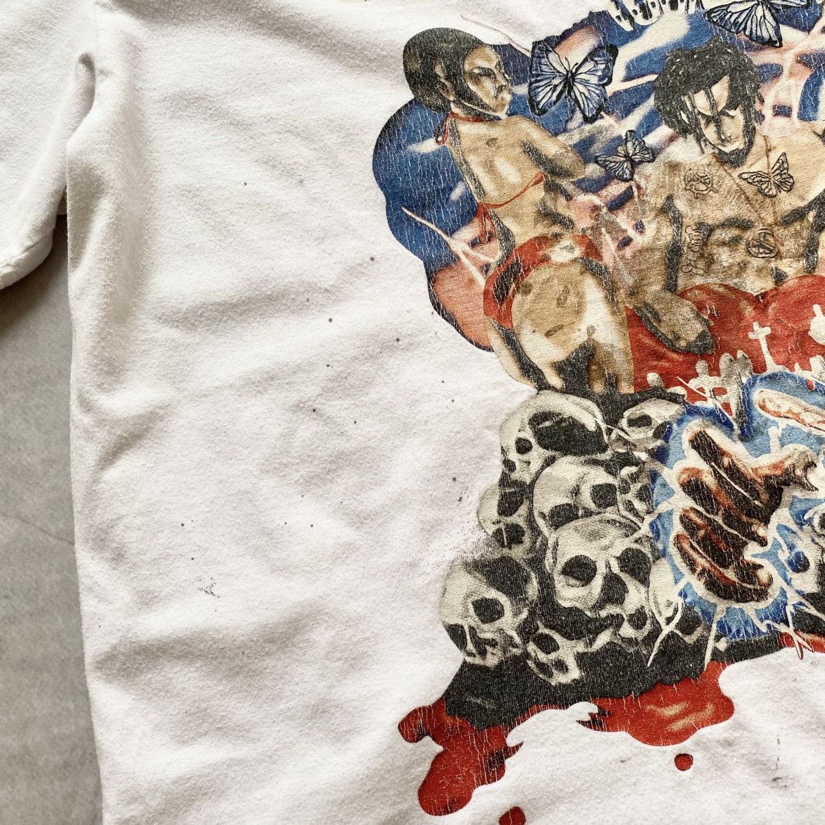 Playboi Carti Rare Playboi Carti 2017 Tour Painted T-Shirt Tee Shirt Y2K Size US L / EU 52-54 / 3 - 7 Thumbnail