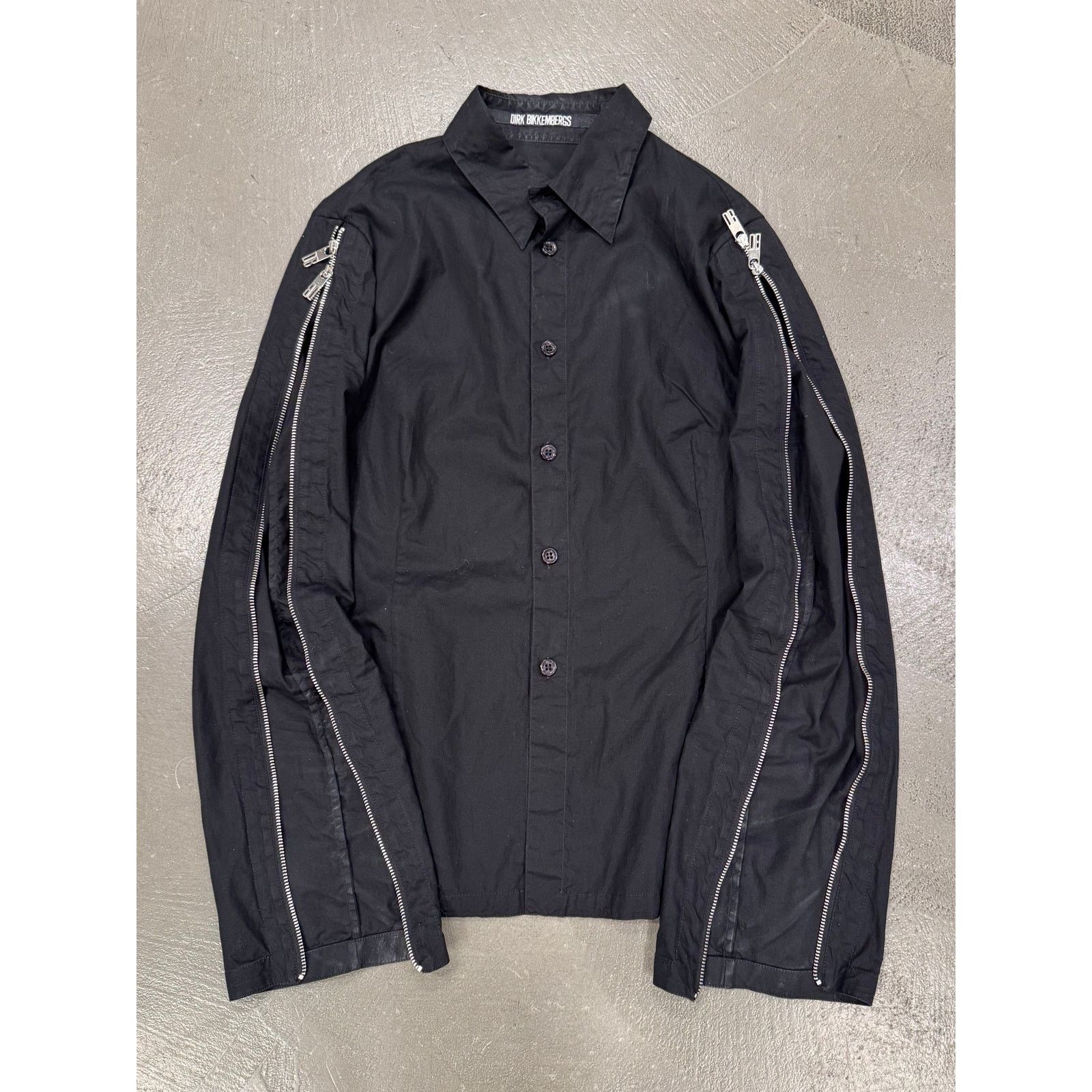 Dirk Bikkembergs 1990s Dirk Bikkembergs zipper sleeves shirt Size L / US 10 / IT 46 - 2 Thumbnail
