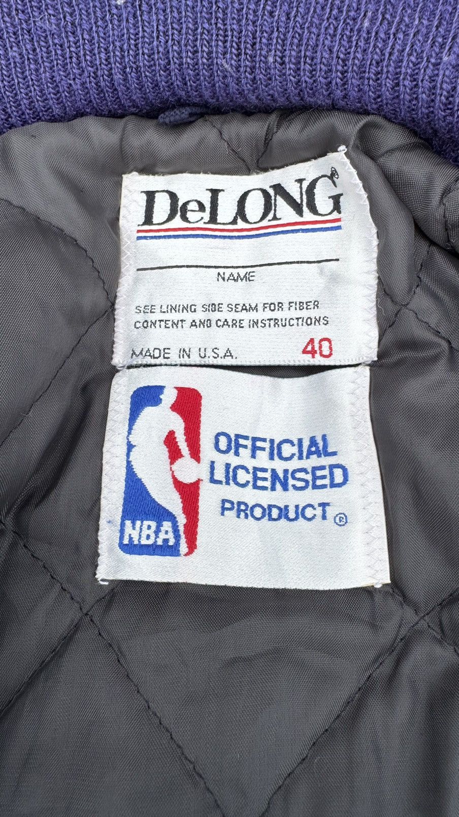 NBA VTG NBA La Lakers varsity leather jacket By DeLong Size S / US 4 / IT 40 - 11 Thumbnail