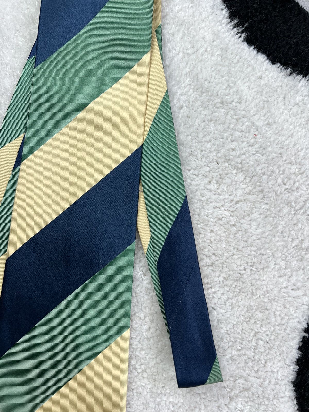 Ermenegildo Zegna Vintage Ermenegildo Zegna Silk Geometric Luxury Tie Size ONE SIZE - 6 Thumbnail