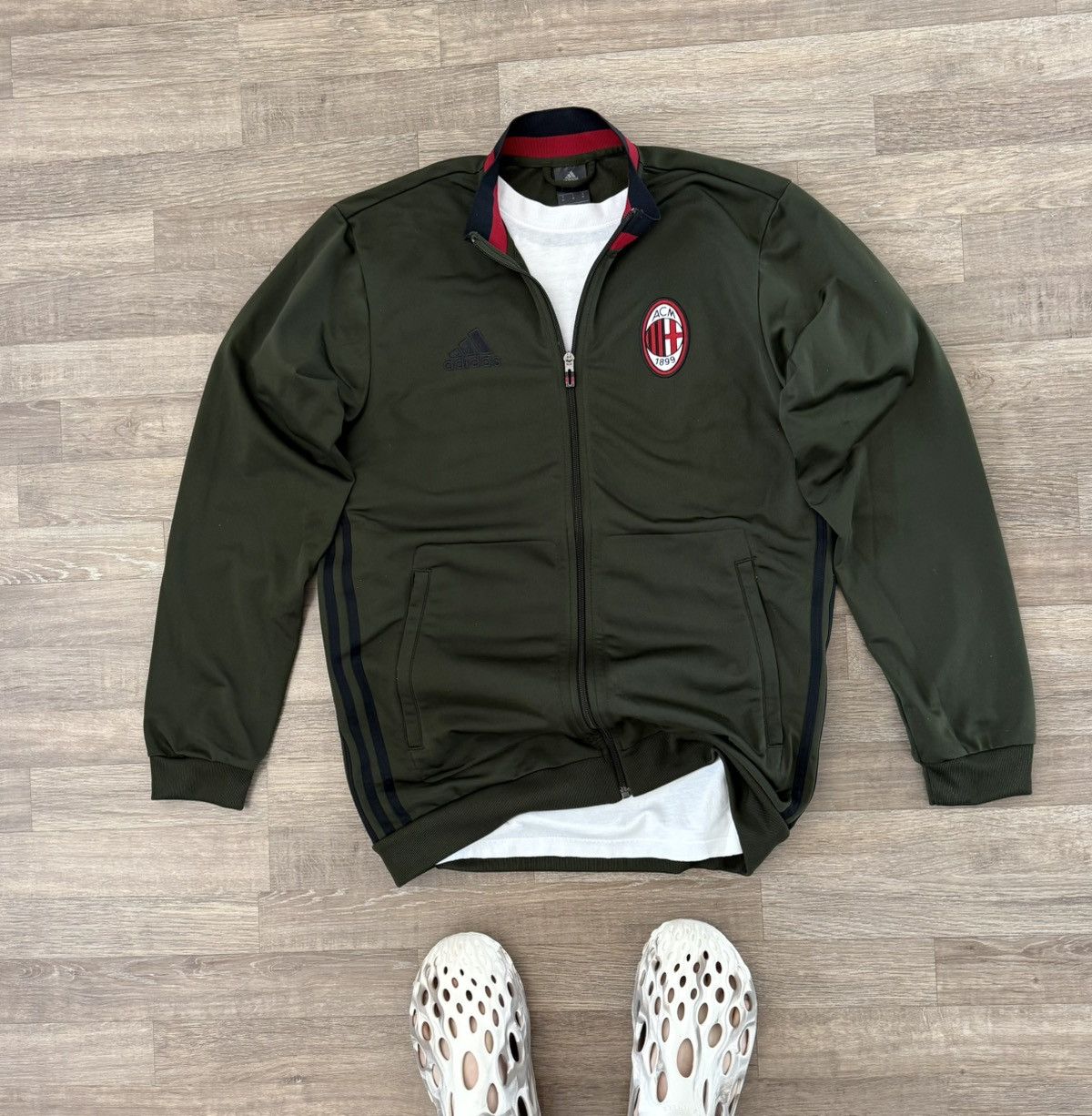 Adidas ADIDAS AC MILAN TRACK SOCCER Y2K BLOKECORE DRILL RARE JACKET Size US M / EU 48-50 / 2 - 2 Thumbnail