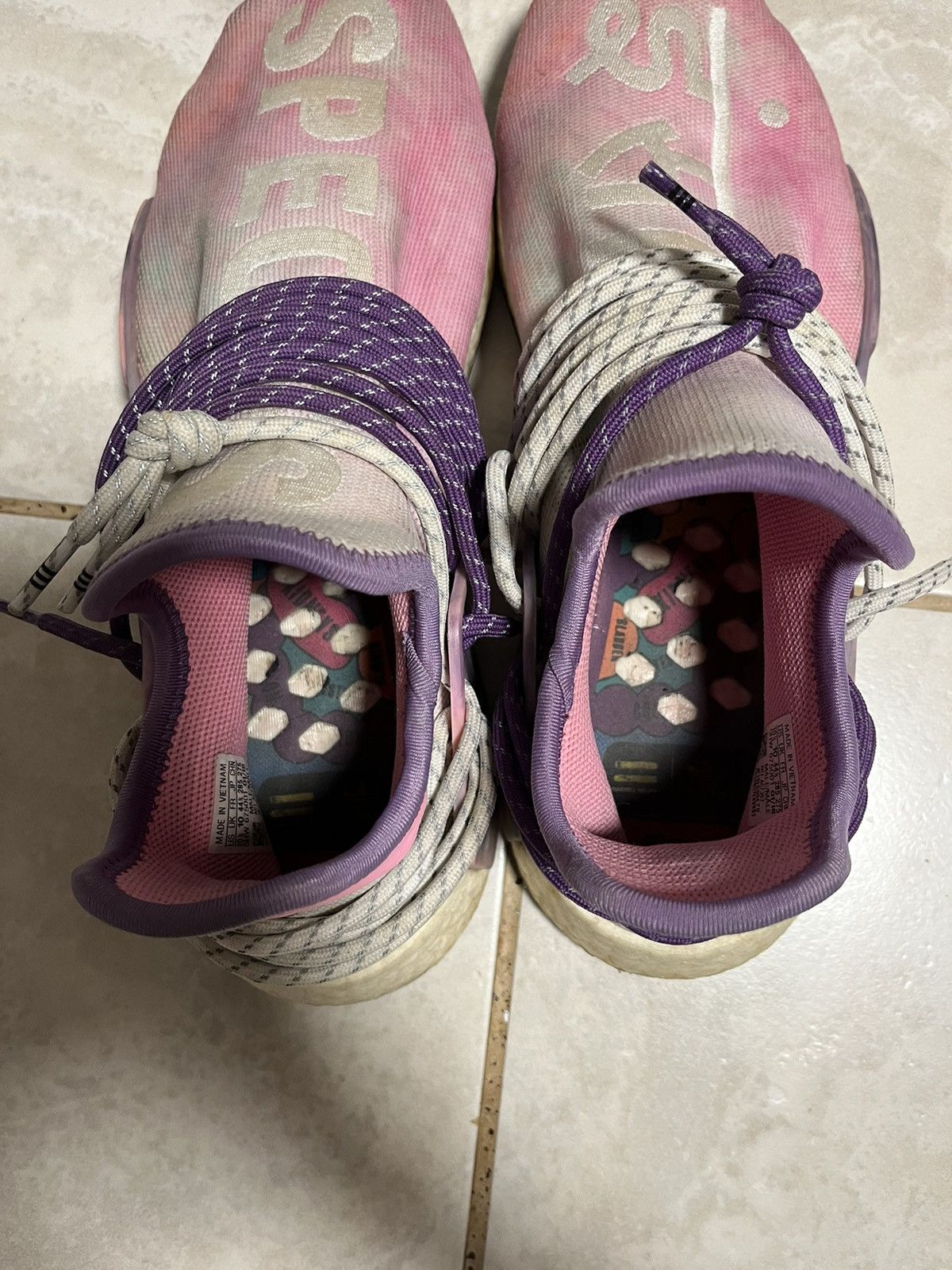 Adidas Human Race Tie dye Size US 10.5 / EU 43-44 - 4 Thumbnail