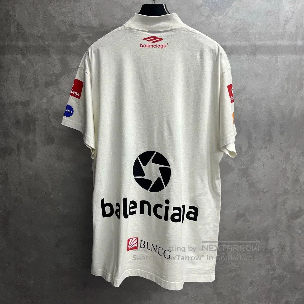Balenciaga Balenciaga White Logo Print Casual T. Size US L / EU 52-54 / 3 - 5 Thumbnail