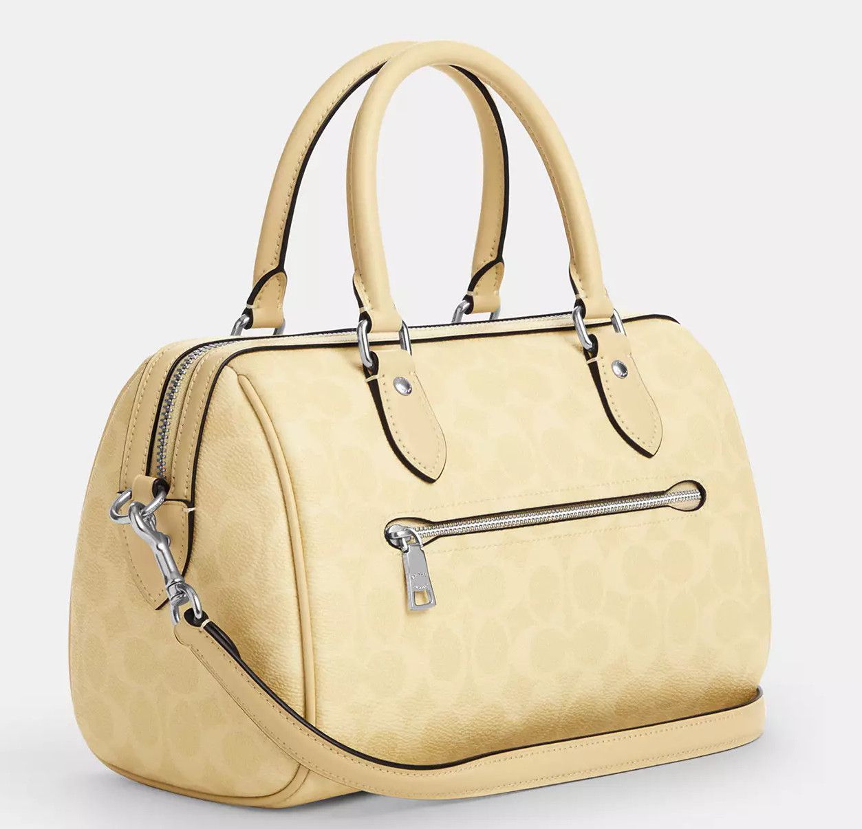 Coach Rowan Satchel Bag In Signature Canvas CV961 Size ONE SIZE - 10 Thumbnail