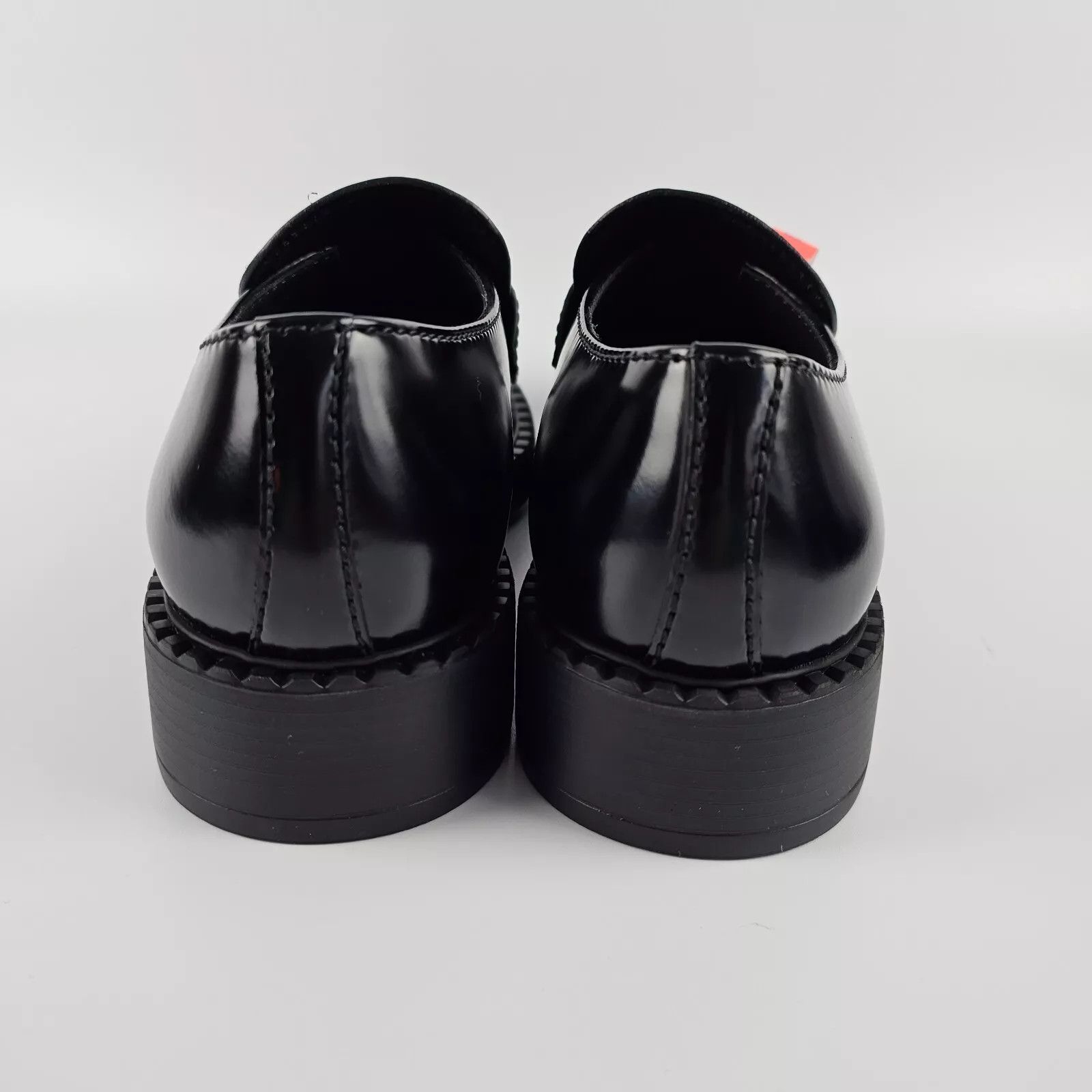 Prada PRADA Black Brushed Leather Loafers New Authentic Size US 10.5 / EU 43-44 - 6 Thumbnail