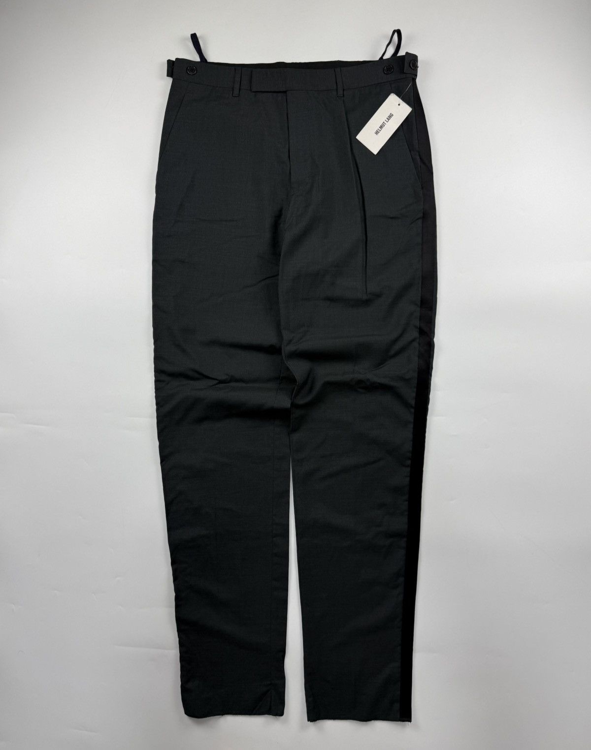 Helmut Lang Helmut Lang Side Tape Wool Silk Trouser Size US 32 / EU 48 - 1 Thumbnail