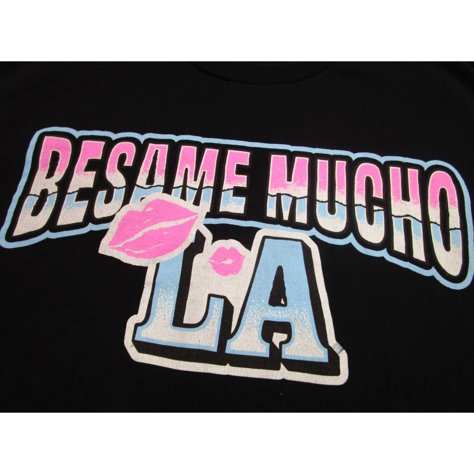 Gildan Besame Mucho Fest Shirt Mens Large Black 2023 LA Lineup Mana Los Bukis Concert Size US L / EU 52-54 / 3 - 3 Thumbnail
