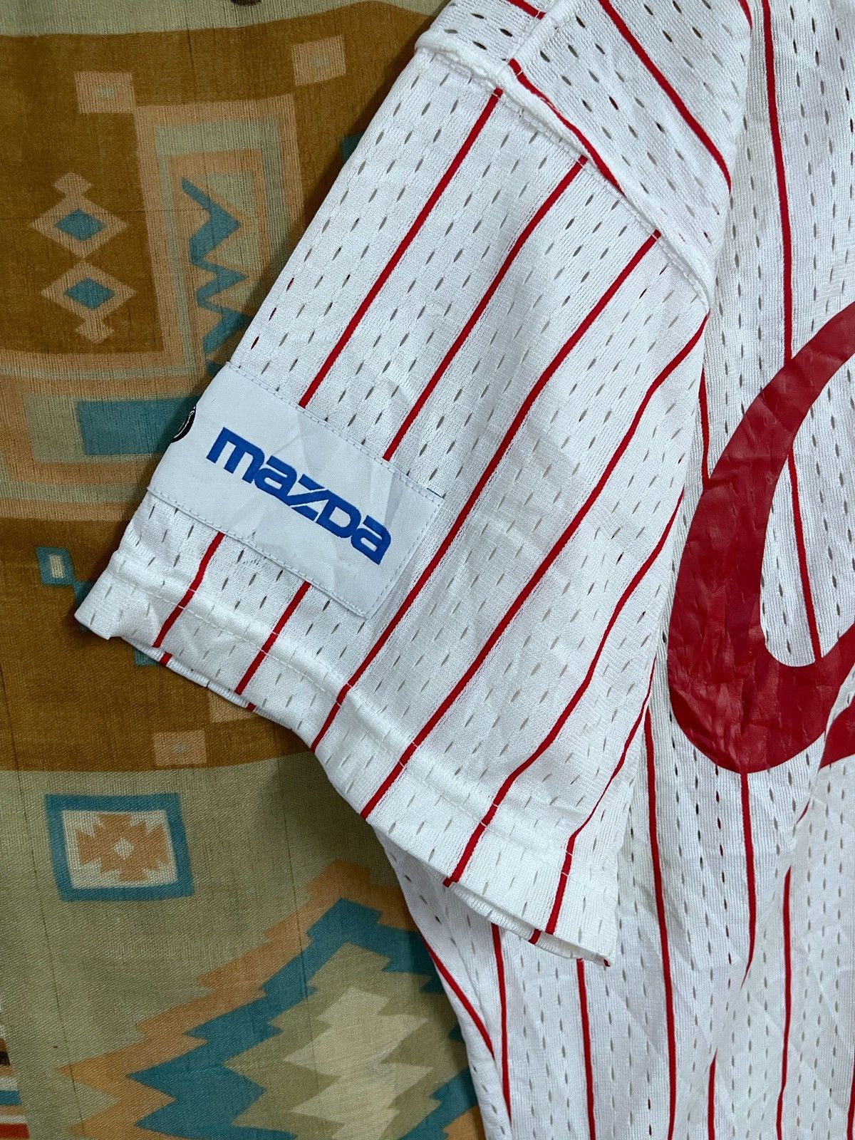 Mizuno × Vintage Vintage Baseball Jersey J League Hiroshima Carp M Mazda Rare Size US M / EU 48-50 / 2 - 7 Thumbnail