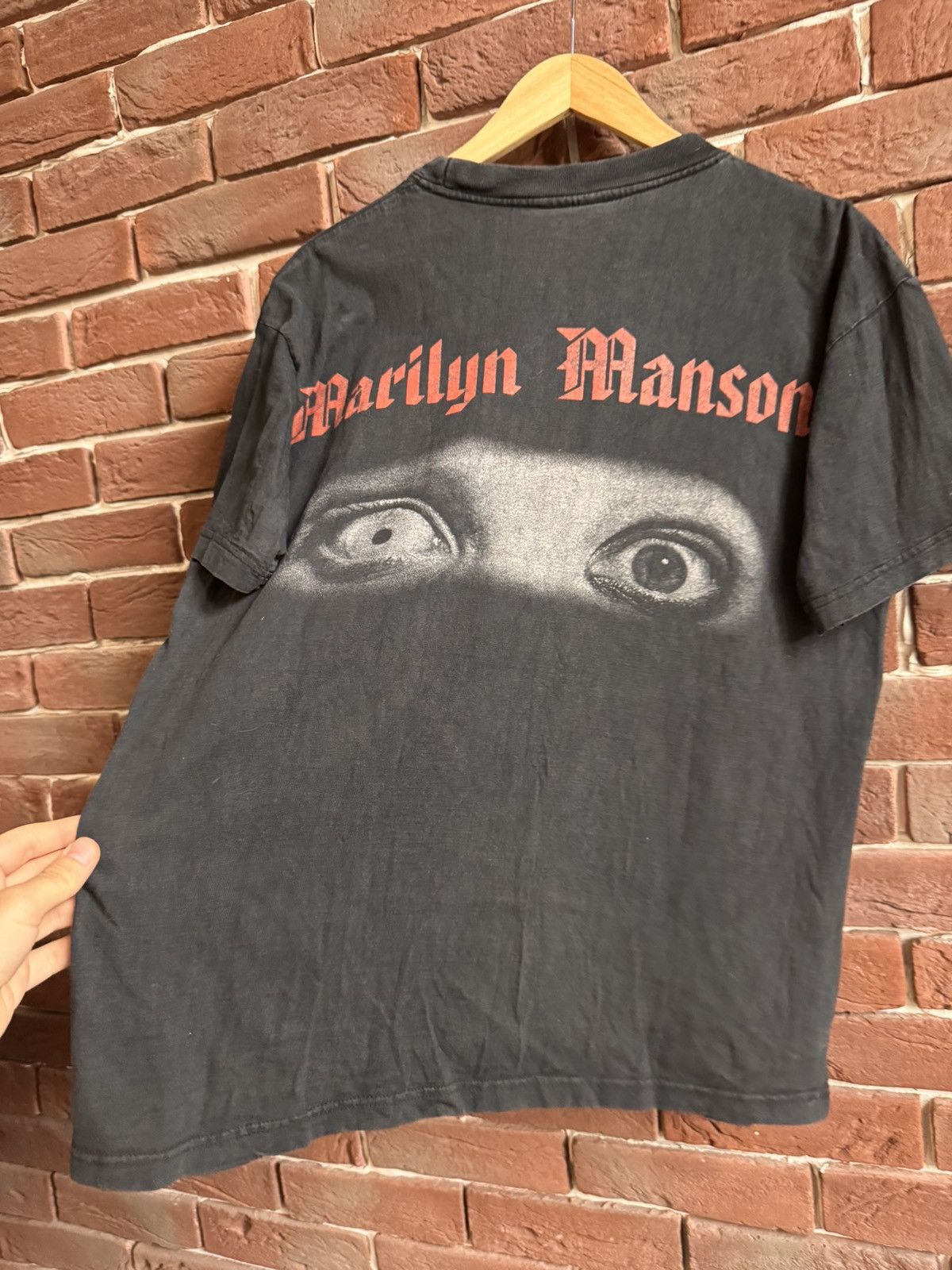 Band Tees Rare Vintage 90s Marilyn Manson Antichrist Metal Band Tee Size US L / EU 52-54 / 3 - 8 Thumbnail