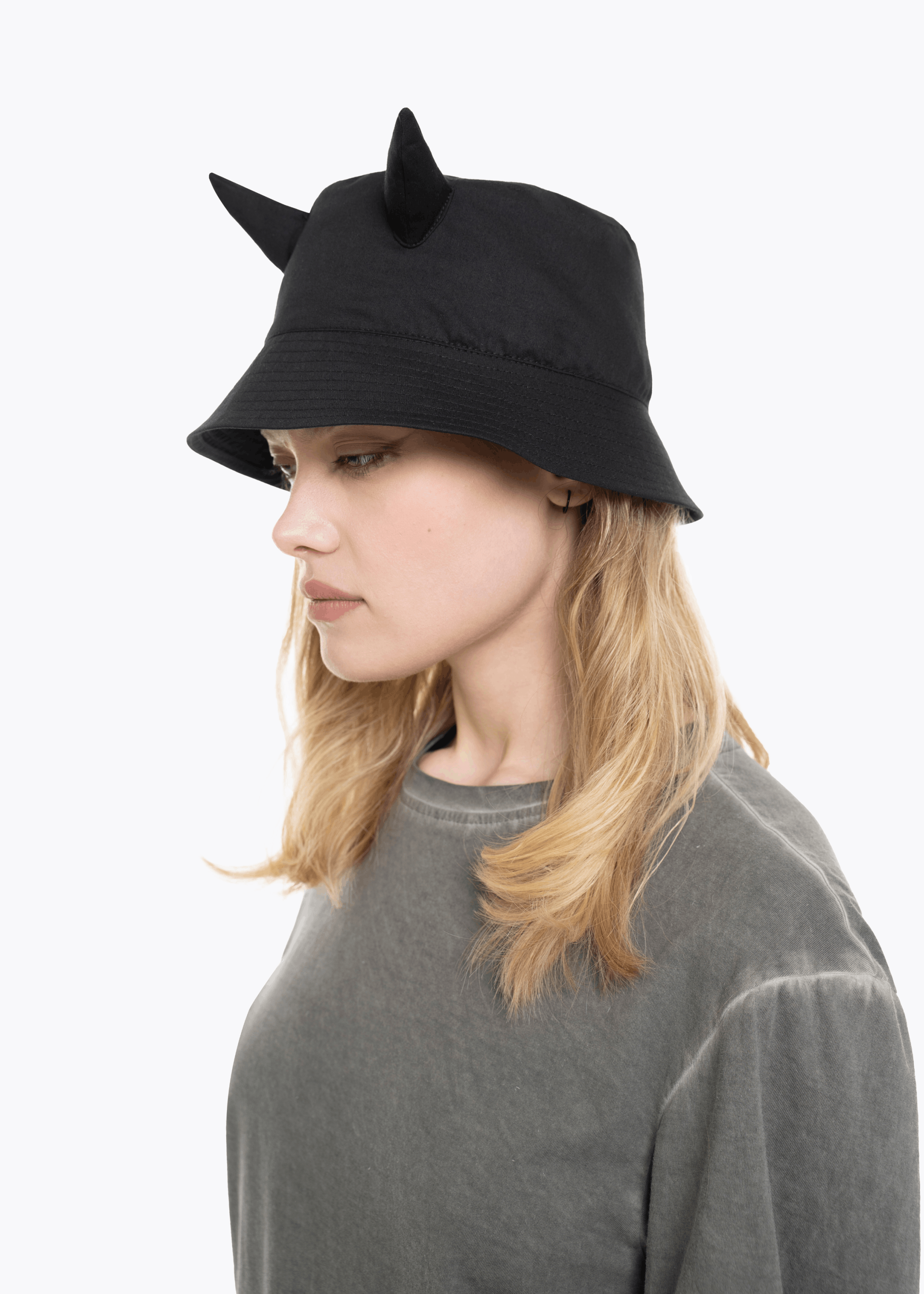 Bat Norton PANAMA WITH HORNS DEMIDEVIL. BLACK Size ONE SIZE - 3 Thumbnail