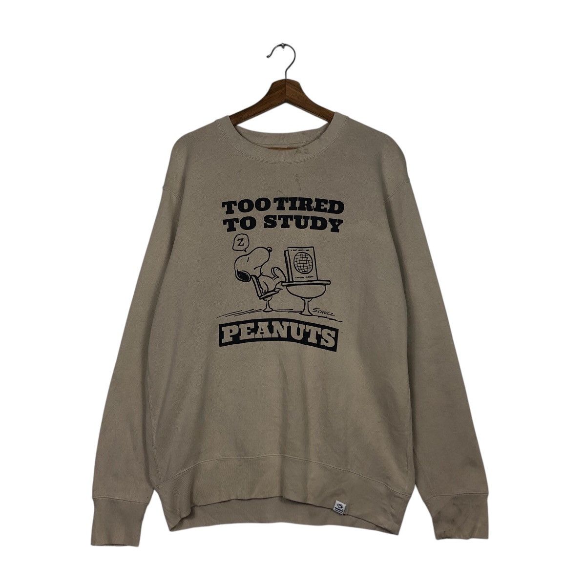 Cartoon Network × Japanese Brand 📌Vintage Sweatshirt Peanuts Big Logo Over Print Size US L / EU 52-54 / 3 - 2 Thumbnail