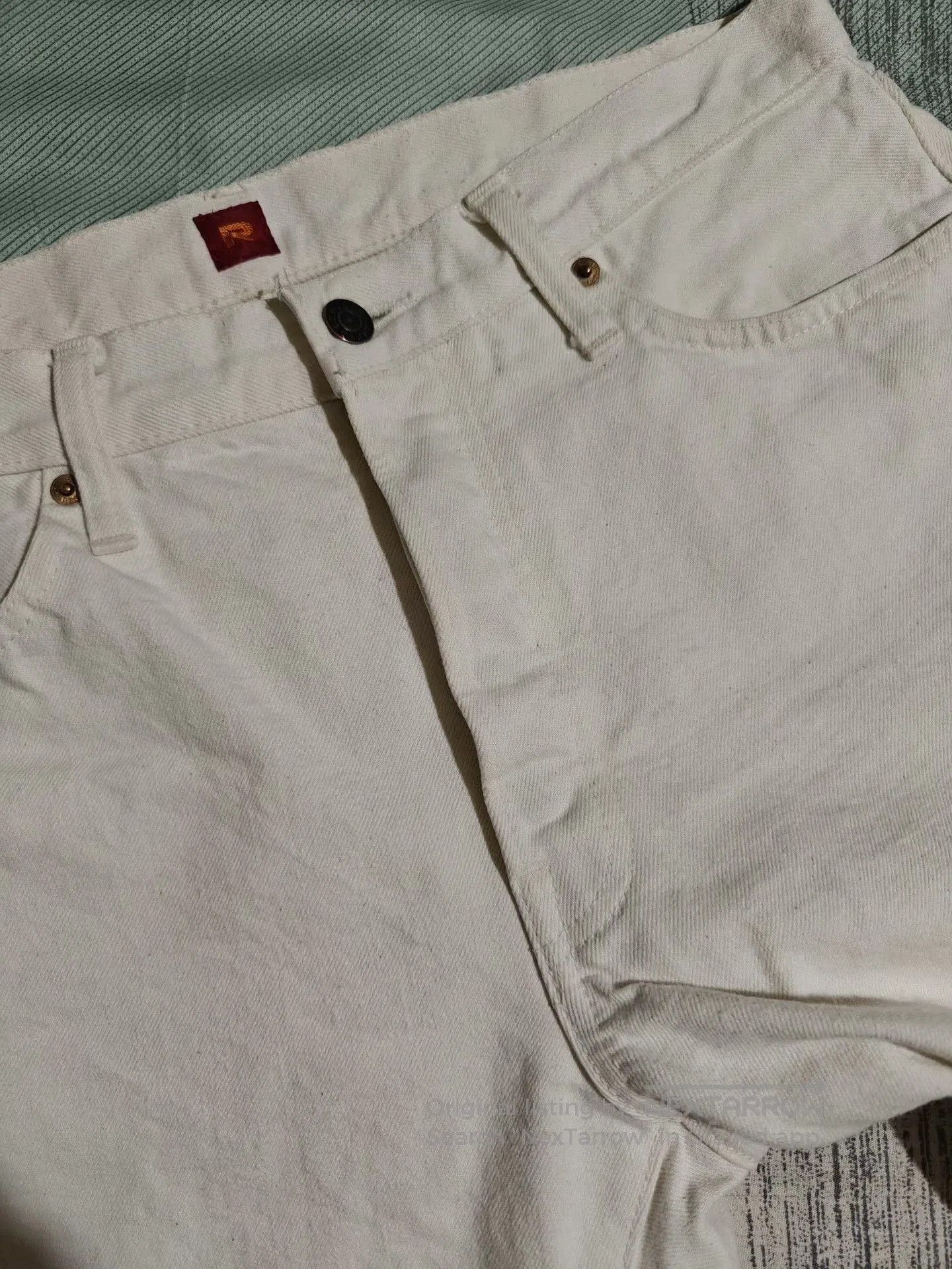 RESOLUTE RESOLUTE 710 White Cropped Jeans. Size US 36 / EU 52 - 5 Thumbnail