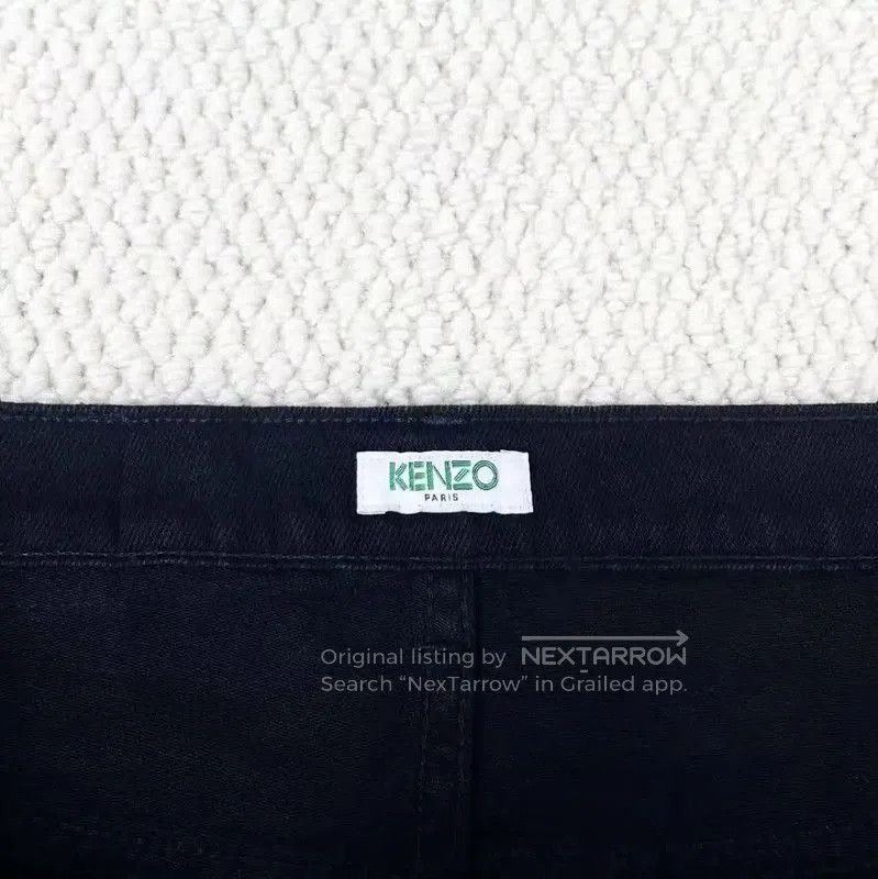 Kenzo KENZO Black Logo Denim Pants for Women . Size 23" - 3 Thumbnail