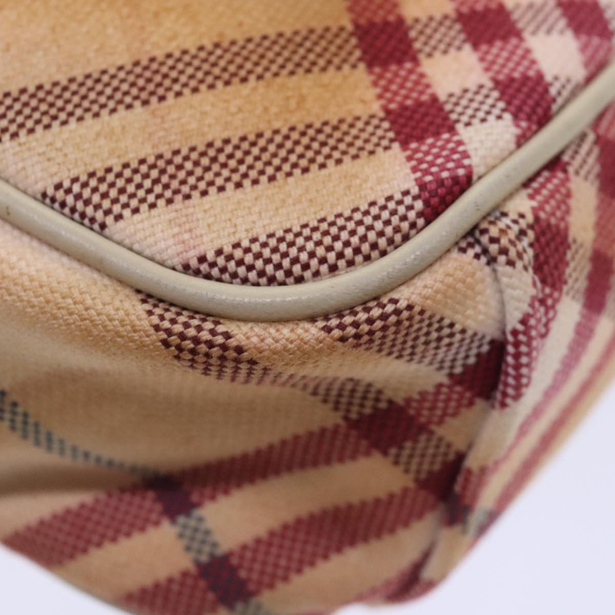 Burberry Burberry Nova Check Blue Label Shoulder Bag Canvas White Red Size ONE SIZE - 16 Thumbnail