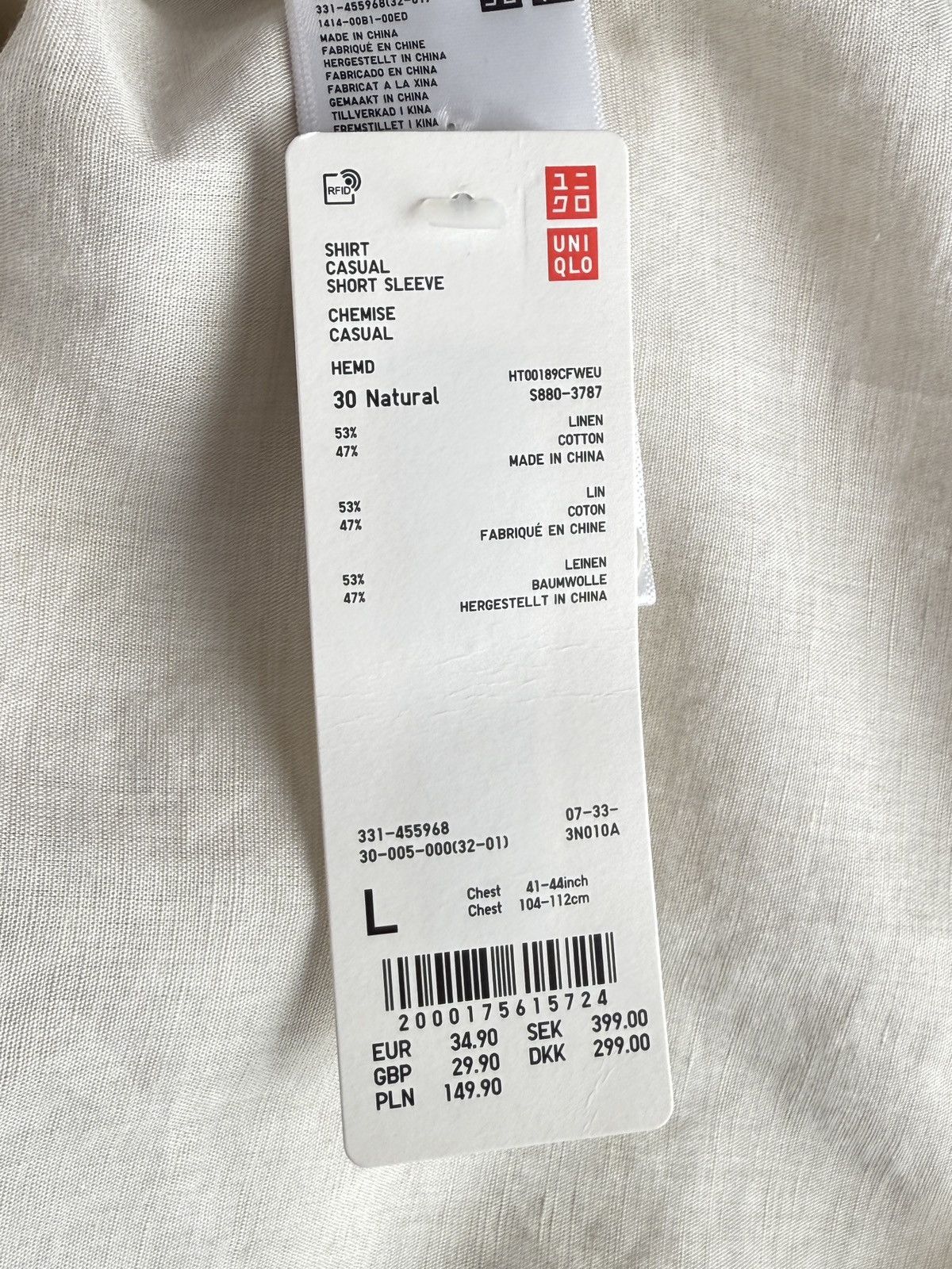 Uniqlo Uniqlo Linen Blend Open Collar Boxy Short Sleeve Shirt L Size US L / EU 52-54 / 3 - 3 Thumbnail